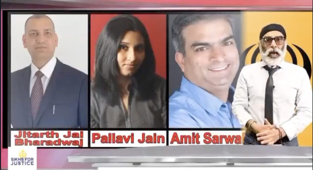 Gurpatwant Singh Pannu, Head of Sikh for Justice, a India designated Khalistan terror group issuing threats to Australian journalists; Image Source; The Australia Today